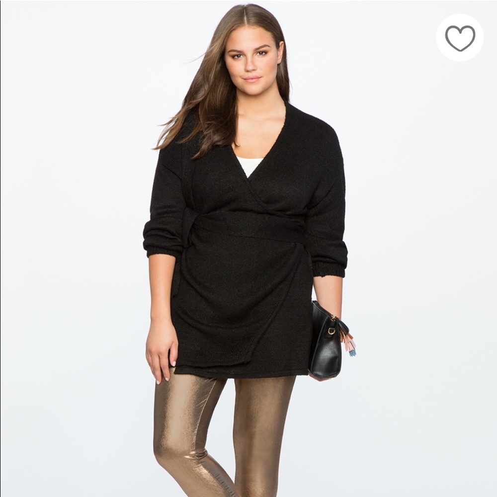 Eloquii Wrap Front Sweater